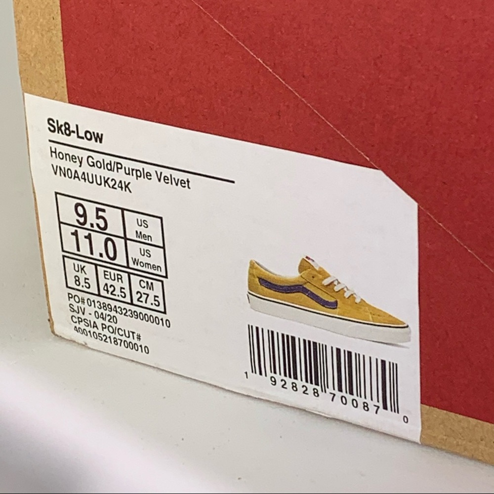 NEW Vans Sk8-Low “PB & J” Unisex 9.5/11 - Picture 11 of 12
